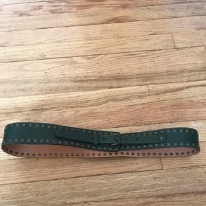 Authentic Kooba Leather Belt. Green. Sz Large